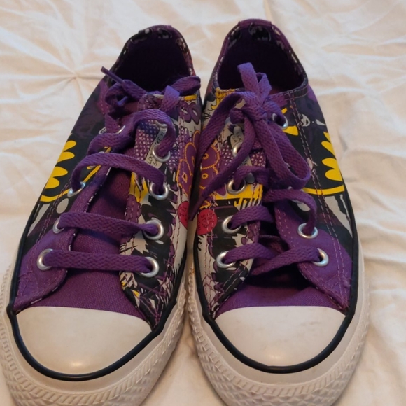 purple batman converse